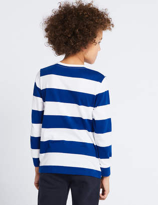 Marks and Spencer Pure Cotton Striped Top (3-16 Years)