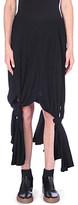 Thumbnail for your product : Yohji Yamamoto Tied-hem wool skirt
