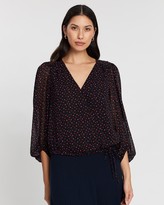 Thumbnail for your product : Banana Republic Billow Sleeve Surplice Top