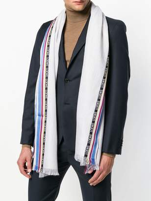 Loewe fringed edge stripe scarf