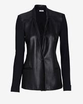 Thumbnail for your product : Helmut Lang Ink Leather Suiting Blazer
