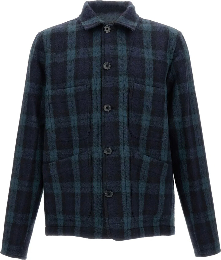 Paul Smith Checked Wool Overshirt