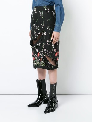 Marques Almeida Floral Print Skirt