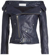 Thumbnail for your product : Faith Connexion Off-Shoulder Leather Jacket