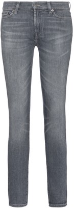 7 For All Mankind The Skinny Slim Illusions mid-rise jeans