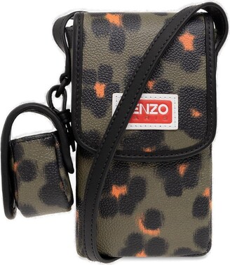 Kenzo Logo Patch Foldover Top Phone Pouch