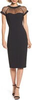 Thumbnail for your product : Maggy London Illusion Yoke Crepe Cocktail Dress