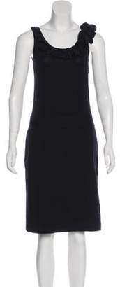 DKNY Sleeveless Knee-Length Dress Black Sleeveless Knee-Length Dress