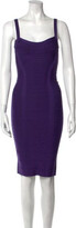 Square Neckline Knee-Length Dress 