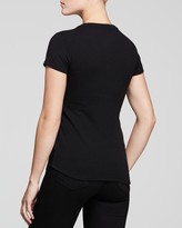 Thumbnail for your product : Majestic Perforated Leather Tee