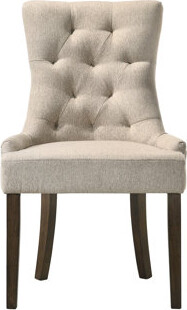 Red Barrel Studio Beige Fabric Side Chair (Set of 2)