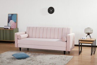 Habitat Preston Clic Clac Velvet Sofa Bed - Pink - ShopStyle