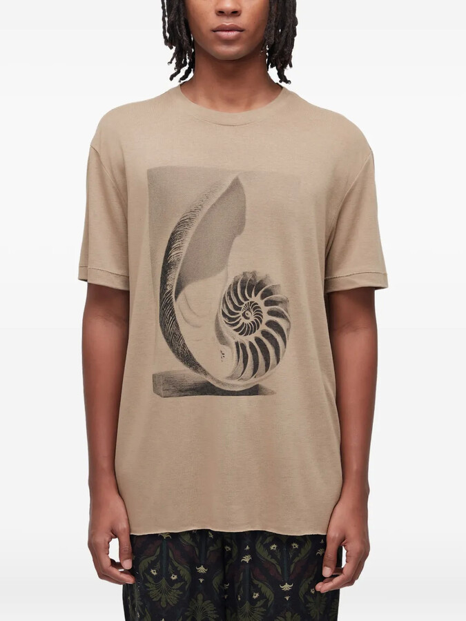 OSKLEN nautilus shell-print T-shirt