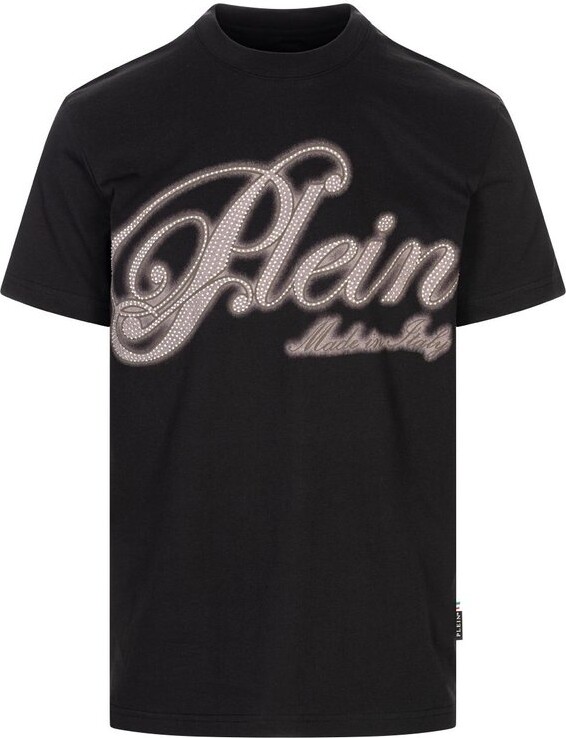 Philipp Plein Logo Embellished Crewneck T-Shirt