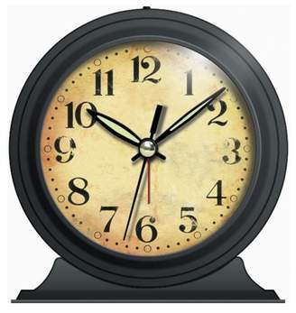 Infinity Instruments Boutique Black Alarm Clock