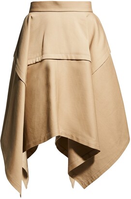Dawei Studio Asymmetric Trench Skirt