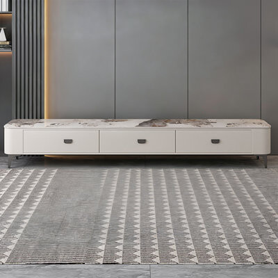 Latitude Run Light Luxury Stone Manufactured Wood TV Stands
