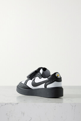 Nike + Peaceminusone Kwondo 1 Two-tone Laser-cut Leather