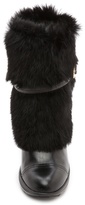 Thumbnail for your product : Ferragamo Nuccio Fur Wedge Booties