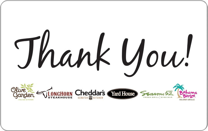 Darden® Restaurants $50 Thank You eGift Card