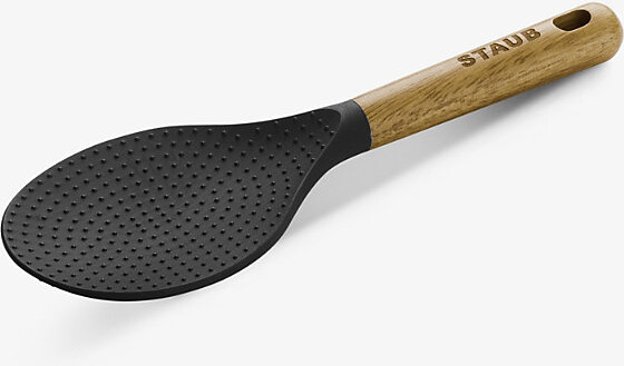 Staub Branded Wood and Silicone Rice Spoon 22cm