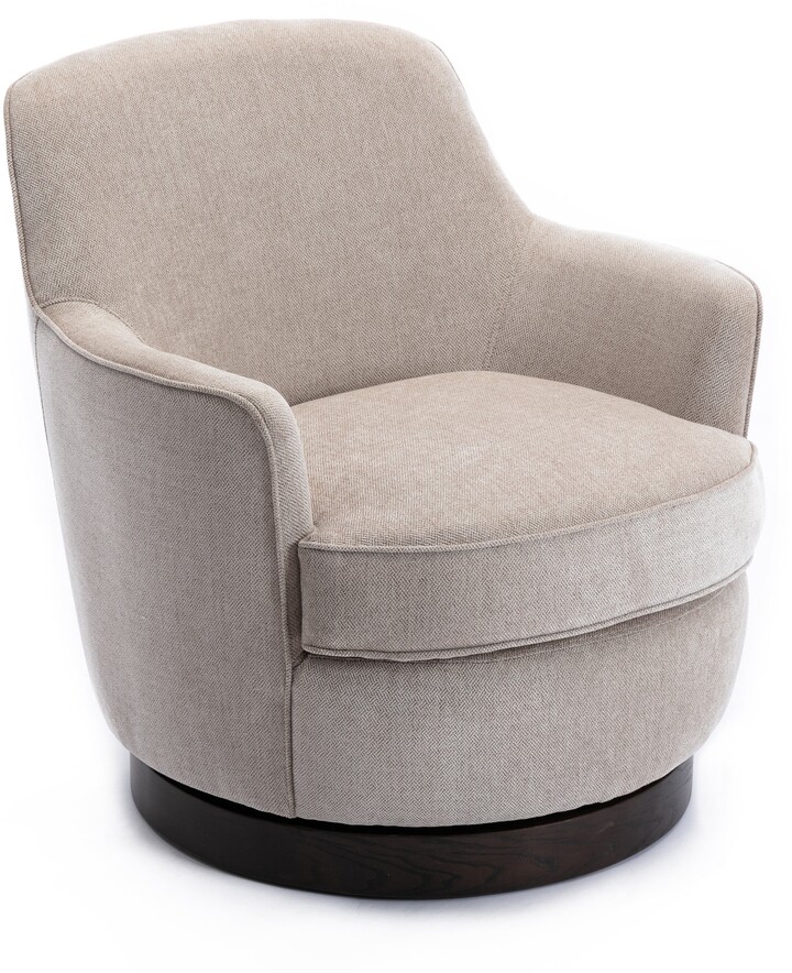 Rosedale Woodbased Swiveling Accent Chair by Greyson Living