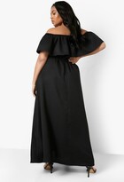 Thumbnail for your product : boohoo Plus Ruffle Off The Shoulder Maxi Dress