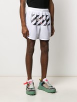 Thumbnail for your product : Off-White Caravaggio diag stripe shorts
