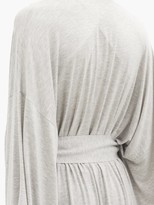 Thumbnail for your product : Norma Kamali Belted Modal-blend Jersey Robe - Light Grey