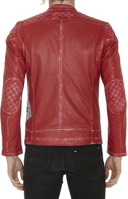 S.W.O.R.D. Patch Leather Jacket