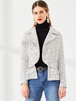 Thumbnail for your product : Shein Double Breasted Tweed Blazer
