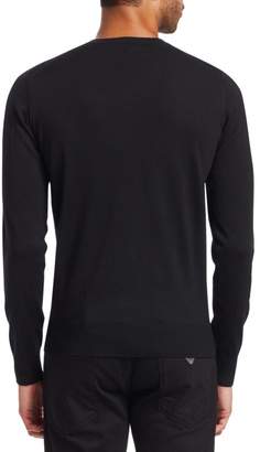 Emporio Armani V-Neck Solid Sweater