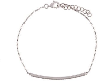 Ef Collection diamond bar chain bracelet