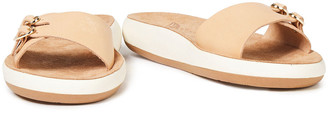 Ancient Greek Sandals Akakia Comfort Metallic Leather Slides