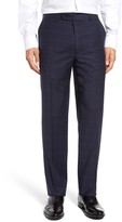 Thumbnail for your product : JB Britches Men's Flat Front Plaid Wool Trousers