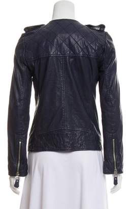 Etoile Isabel Marant Collarless Leather Jacket