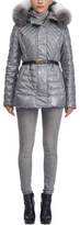 Thumbnail for your product : Gorski Apres Ski Quilted Belted Jacket with Fox Trim