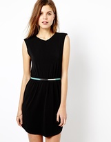 Thumbnail for your product : Warehouse Shoulder Pad Shell Dress