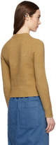 Thumbnail for your product : Tibi Brown Stretch Cashmere Crewneck Sweater