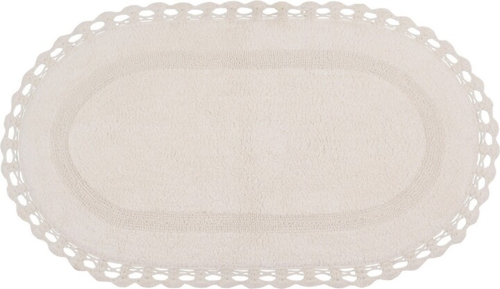 Home Weavers Hampton Crochet Reversible Bath Rug, 24" x 40"
