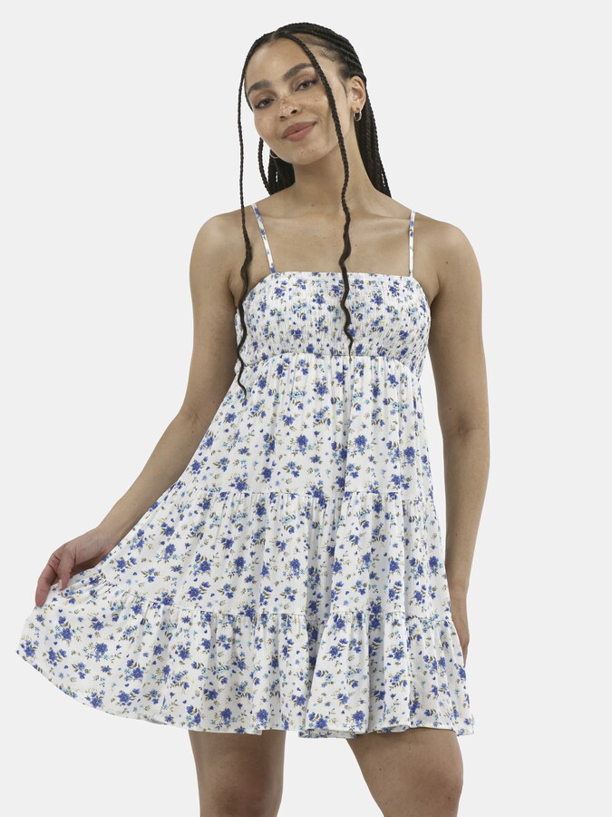 No Boundaries Smocked Tiered Cami Dress, Women’s