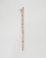 Thumbnail for your product : ASOS Statement Rose Gold Crystal Strand Earrings