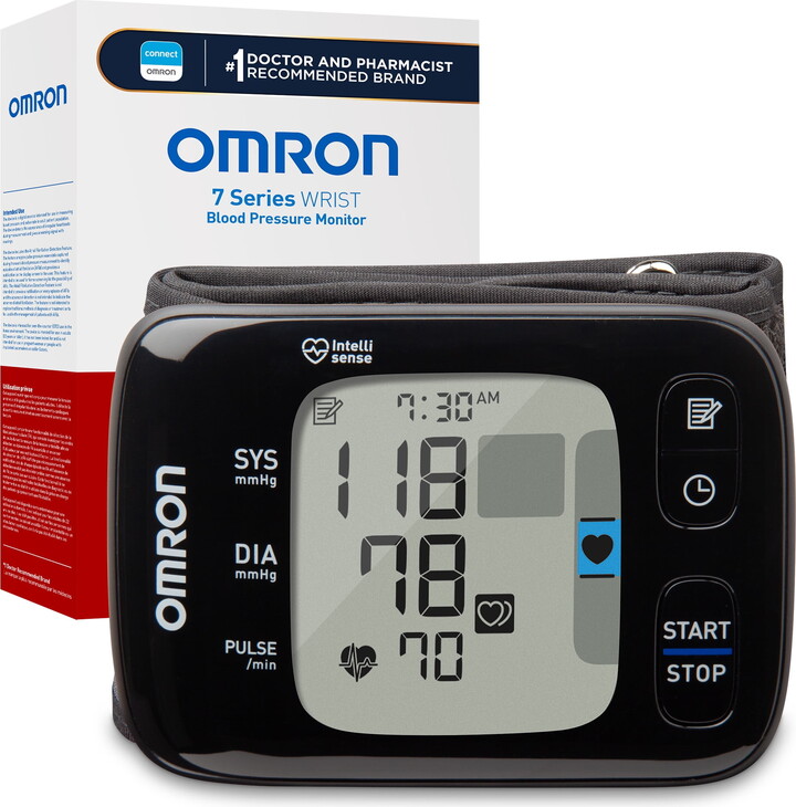 Omron 7 Series Wireless Wrist Blood Pressure Monitor and Wrist Cuff for Home Use