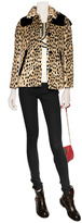 Thumbnail for your product : Juicy Couture Honey/Black Cheetah Print Faux Fur Cape