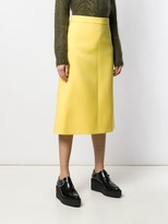 Thumbnail for your product : Prada High Rise Back Slit Detail Skirt