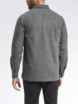Banana Republic Grant Slim-Fit Italian Wool Blend Shirt Jacket