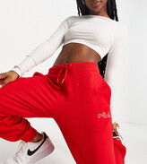 Thumbnail for your product : Fila oversized joggers with logo in red exclusive to ASOS