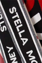 Thumbnail for your product : Stella McCartney Belted Intarsia Wool-blend Robe - Black