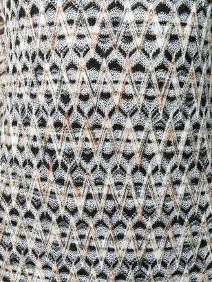 Missoni geometric patterned knitted dress
