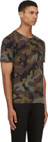 Thumbnail for your product : Valentino Green Camo Single-Stud T-Shirt